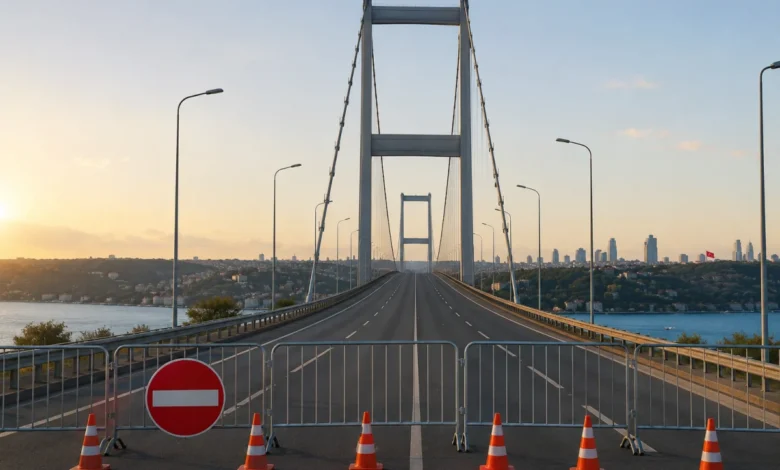 15 Temmuz anma programı için köprü çift yönlü kapatıldı