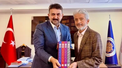 AKK Başkanı Halil İbrahim Yılmaz Prof. Dr. Mustafa Tuna'yı ziyaret etti