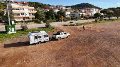 Ayvalık’ta karavanlara park yasağı