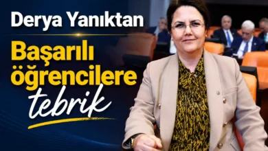 Derya Yanık'tan Osmaniyeli LGS şampiyonlarına tebrik