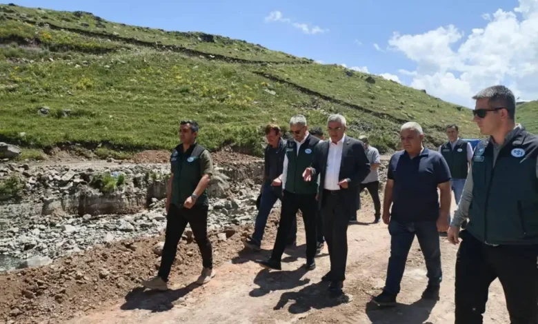 DSİ 24. Bölge Müdürlüğü Heyeti Ardahan'daki yatırımları yerinde inceledi