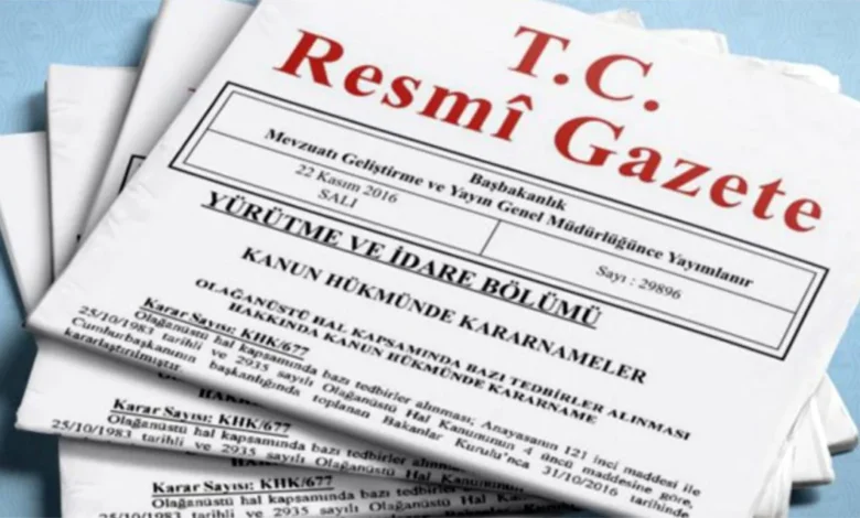 Görevden alma ve atamalar Resmi Gazete'de