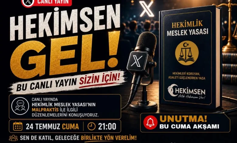 HEKİMSEN’den Hekimlik Meslek Yasası canlı yayını