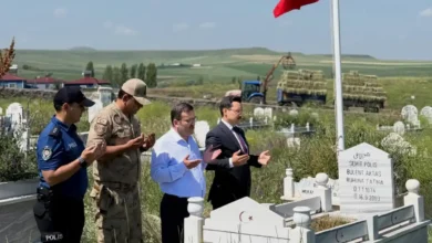 Kaymakam İsmail Demirtaş'tan 15 Temmuz'da Şehitlik ziyareti