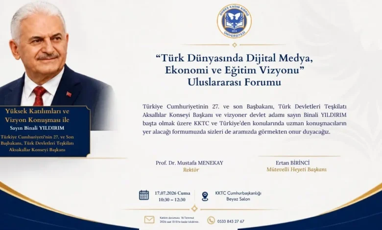 KKTC’de dijital medya, ekonomi ve eğitim vizyonu forumu düzenleniyor