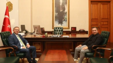 Mülkiye Başmüfettişi Hüdayar Mete Buhara'dan Vali Ziya Polat'a ziyaret