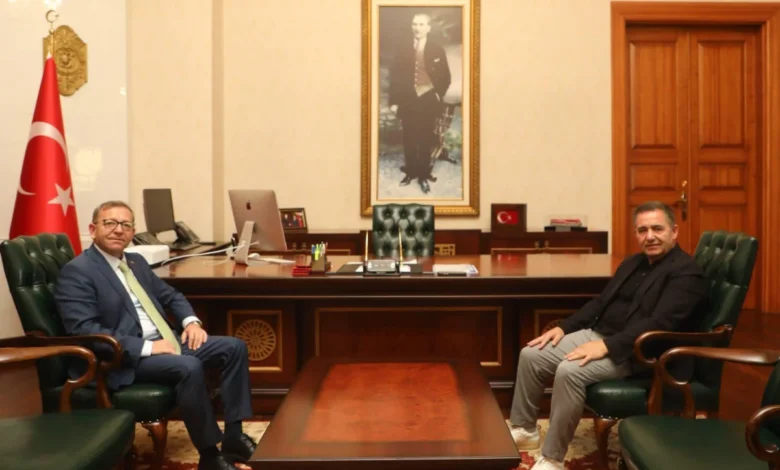 Mülkiye Başmüfettişi Hüdayar Mete Buhara'dan Vali Ziya Polat'a ziyaret