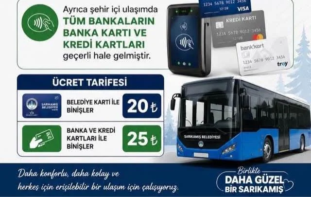 Sarıkamış'ta toplu taşımada yeni dönem