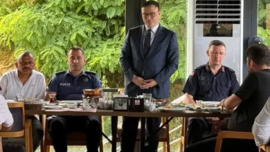 Tirebolulu muhtarlar yeni kaymakamla tanışma ve istişare toplantısına katıldı