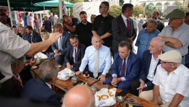 Zafer Partisi Genel Başkanı Ümit Özdağ Pazar'ı ziyaret etti