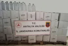 Antalya’da sahte içki şebekesine operasyon