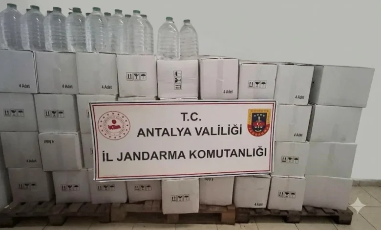 Antalya’da sahte içki şebekesine operasyon