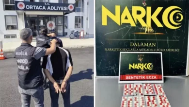 Antalya’dan Dalaman’a Otobüsle uyuşturucu getiren 2 şüpheli yakalandı