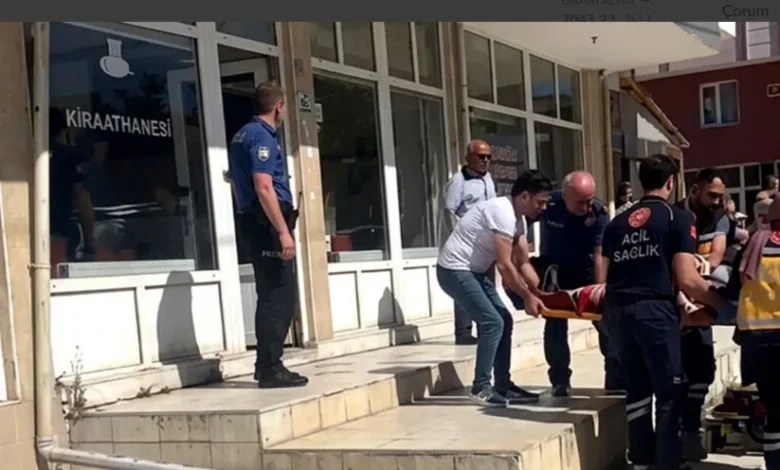 Çorum’da kıraathanede bıçaklı kavga!