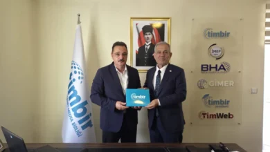 Türkiye Gazeteciler Federasyonu Genel Başkanı Karaca'dan TİMBİR'e ziyaret