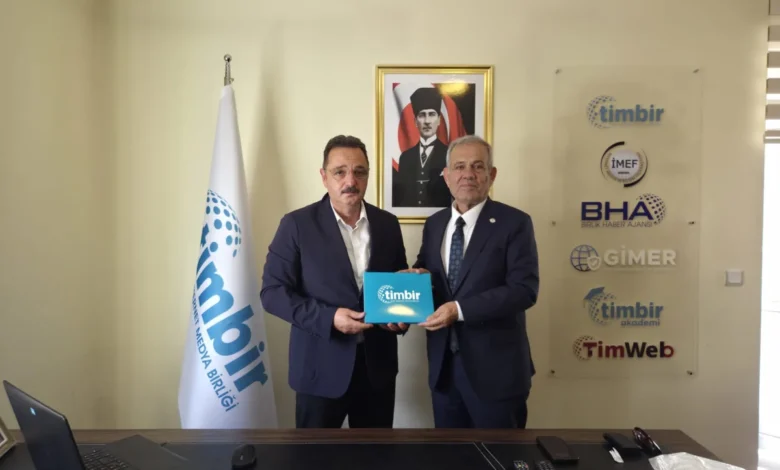Türkiye Gazeteciler Federasyonu Genel Başkanı Karaca'dan TİMBİR'e ziyaret