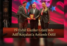 19 Eylül Gaziler Günü’nde Adil Koçalan’a anlamlı ödül
