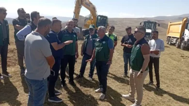 DSİ 24. Bölge Müdürü Kotan, Kağızman Barajı Yeniden Yerleşim Alanında incelemelerde bulundu