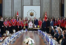 Erdoğan’dan Avrupa şampiyonu Filenin Sultanları’na kabul