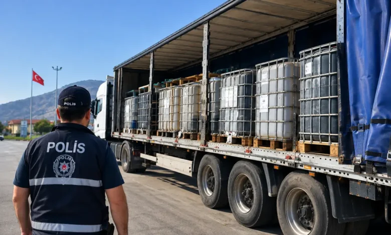 Iğdır’da TIR dorsesinde 9 ton kaçak akaryakıt ele geçirildi