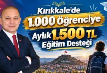 Kırıkkale’de 1.000 öğrenciye aylık 1.500 lira eğitim desteği
