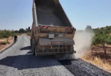 Şanlıurfa Karaköprü kırsalında 7 Km’lik yol Büyükşehir’le yenilendi