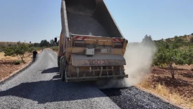 Şanlıurfa Karaköprü kırsalında 7 Km’lik yol Büyükşehir’le yenilendi