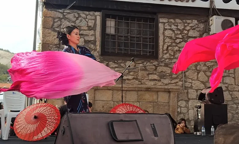 Japon halk dansları topluluğunun Beypazarı gösterisi ilgi gördü