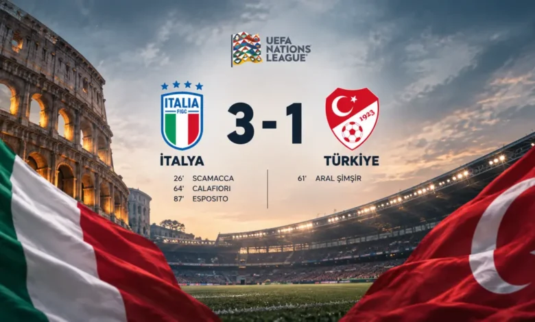 İtalya 3-1 Türkiye, A Millî Takım deplasmanda mağlup