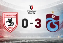 Samsunspor 0-3 Trabzonspor: Karadeniz derbisinde net galibiyet