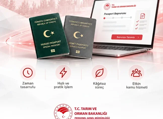 Tarım ve Orman Bakanlığında pasaport işlemlerinde dijital dönem
