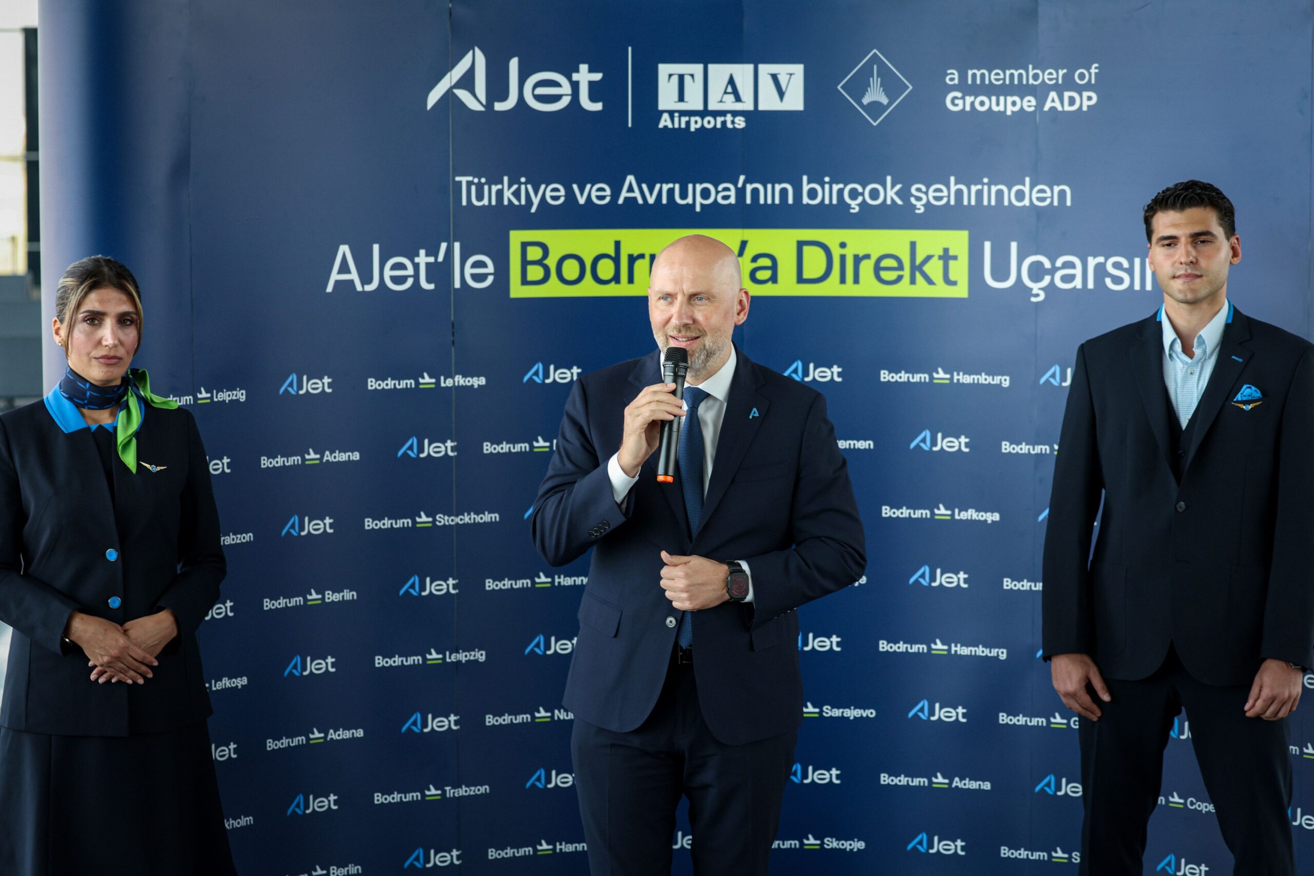 AJet, Milas-Bodrum Havalimanı’ndan Avrupa’ya direkt seferlere başladı