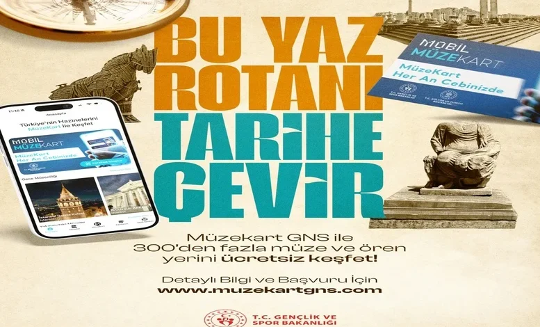 19-25 yaş arasındaki gençlere ücretsiz Müzekart desteği