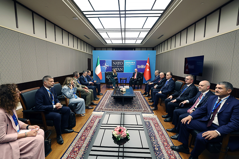 Cumhurbaşkanı Erdoğan, İtalya Başbakanı Meloni ile bir araya geldi