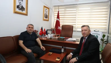 AÇÜ Rektörü Aydın’dan Valilik Basın Müdürü Keskin’e ziyaret