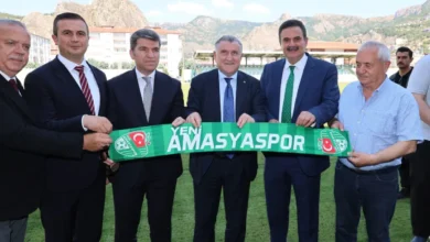 Bakan Osman Aşkın Bak, Amasya'da şehir stadını yerinde inceledi