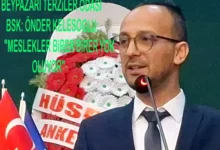 Beypazarı Terziler Odası Başkanı Önder Keleşoğlu: Meslekler can çekişiyor