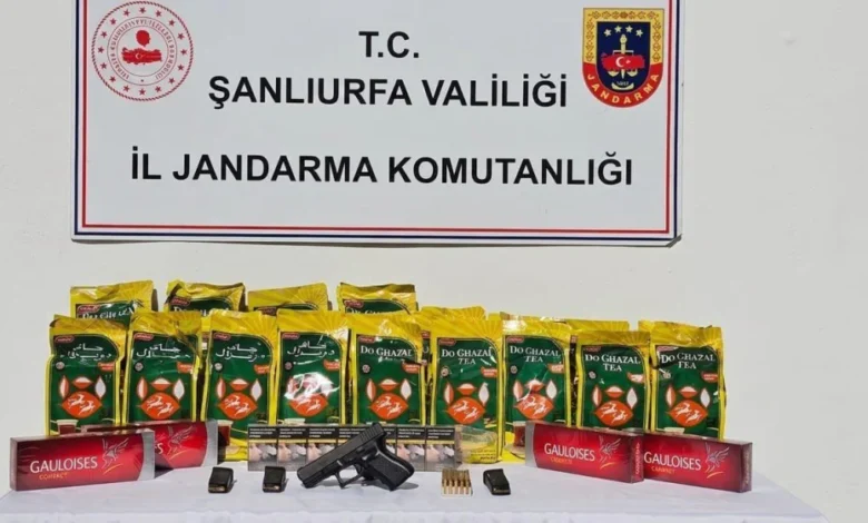 Ceylanpınar’da jandarmadan kaçakçılık ve silah operasyonu