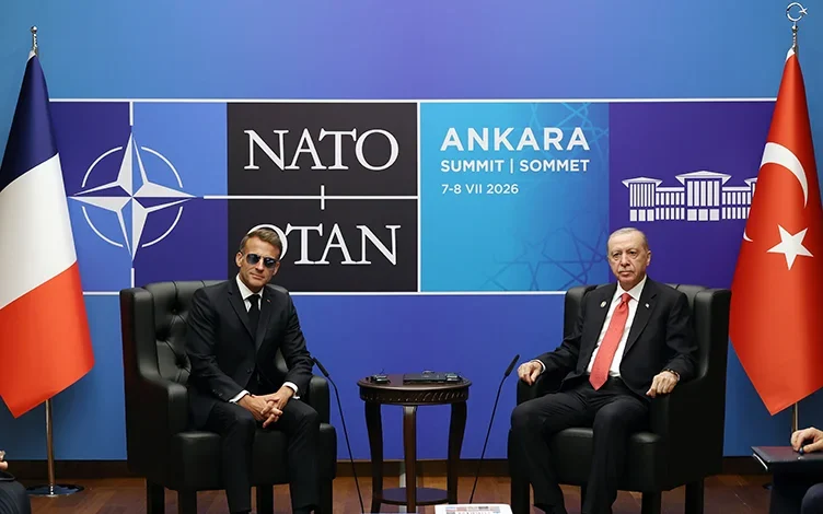 Cumhurbaşkanı Erdoğan, Fransa Cumhurbaşkanı Macron ile görüştü