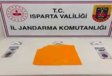 Isparta’da 10 bin kullanımlık sentetik uyuşturucu ele geçirildi