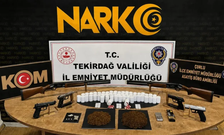 Tekirdağ'da uyuşturucu operasyonları: 13 tutuklama