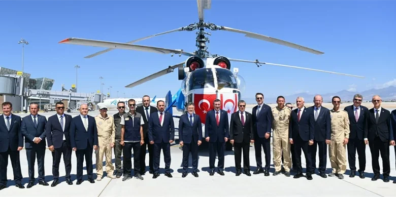 Türkiye'den KKTC'ye yangın söndürme helikopteri verildi