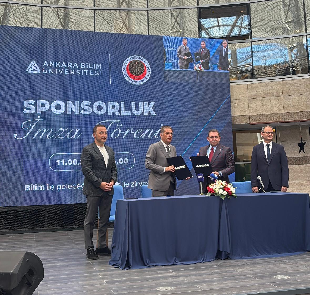 Ankara Bilim Üniversitesi ile Gençlerbirliği arasında sponsorluk iş birliği