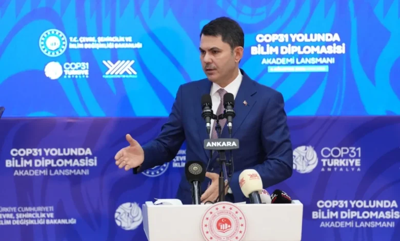 Bakan Kurum duyurdu: YÖK, COP31’in ‘akademik elçisi’ oldu