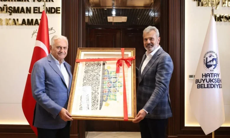 Binali Yıldırım HBB Başkanı Öntürk'ü ziyaret etti