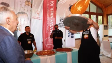 Binali Yıldırım'a künefe şovu