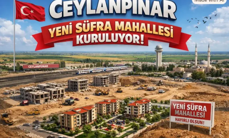 Ceylanpınar’da “Yeni Sufra Mahallesi” kuruldu