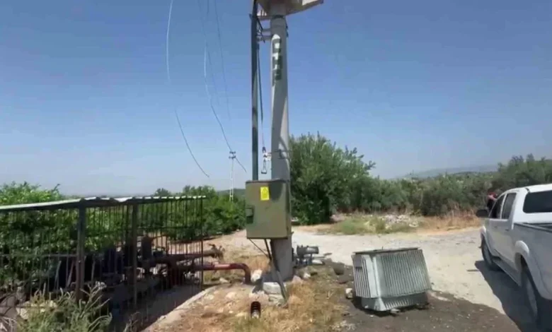 Hırsızlar trafoyu çaldı, narenciye bahçeleri susuz kaldı