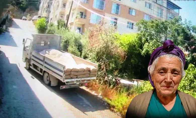 İncir toplayan kadın kamyonun altında kaldı
