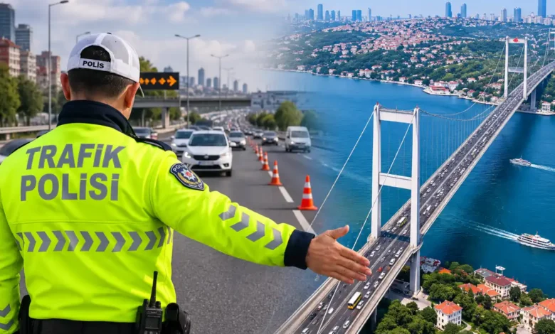 İstanbul'da 15 Temmuz Şehitler Köprüsü yönünde gece saatlerinde trafik düzenlemesi